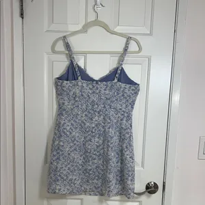 Lulus Effortless Personality Blue Floral‎ Embroidered Mini Dress Size Large thumbnail 3
