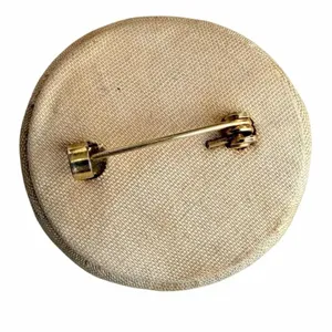 Vintage Hand Embroidered Floral Brooch thumbnail 3