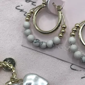 Jules Smith Doubled Layered Hoop Earrings |Irregular Bracelet NWT Small Dust Bag thumbnail 5