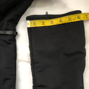 Nine West Black fitted knee-high boots buckle 3” heel gothic streetwear Whimsygoth-Size 8M Preloved condition with minor wear Measurement in pics thumbnail 5