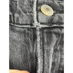 Abercrombie & Fitch The Baggy Low Rise Jeans Women's Size 25‎ Dark Gray Grunge thumbnail 4