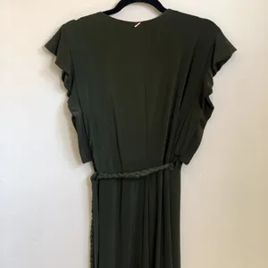 NWT MISA Los Angeles Irina Rope Belt‎ Dress in Olive Green thumbnail 7