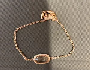 Kendra Scott Gold Bracelet with Clear Stone thumbnail 3