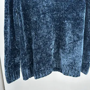 Orvis Women's Deep Blue Crew Neck chenille Sweater L soft winter cozy outdoors thumbnail 8