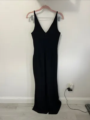 Dress The Population Iris Slit Crepe Gown thumbnail 6