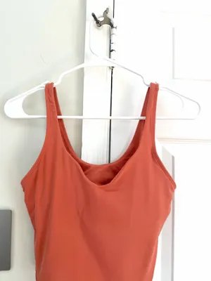 Lululemon Womens Align Tank Top 6 Bra Lined Rustic Coral Workout Running Yoga thumbnail 2