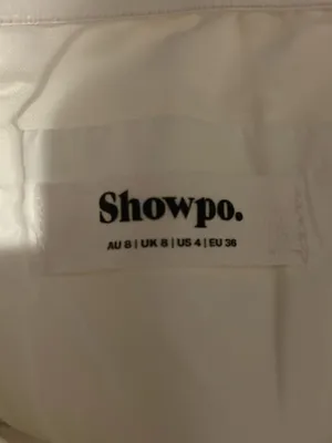 Showpo White Strapless Tiered Mini Dress Size 4 thumbnail 4