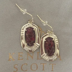 NWOT Kendra Scott Anna Gold Drop Earring thumbnail 4