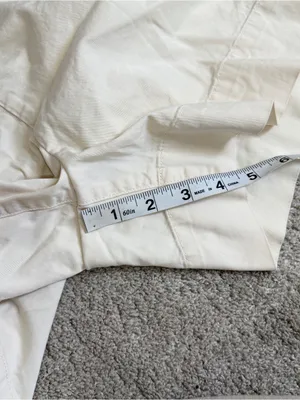 Everlane Women’s Organic Cotton The Easy Shorts Pull On Canvas in Ivory S thumbnail 13