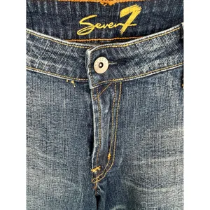 SEVEN7 Bootcut Jeans Women 32 Blue Boot Stretch Medium Wash Embroidered Low Rise thumbnail 11