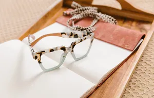 PeepersSpec Peepers Take a Bow Square Blue Light Blocking Reading Glasses thumbnail 1