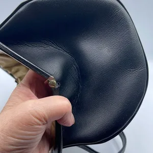 Black Aetna made in USA vintage faux leather satchel thumbnail 12
