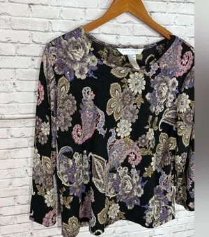 Vintage Dark Bohemian Paisley Sheer Long Sleeve Top thumbnail 3