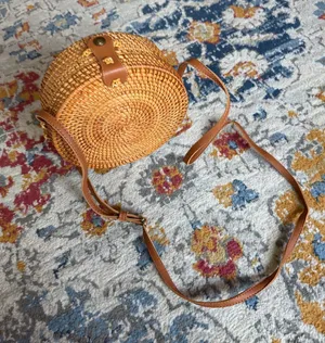 Wicker purse Brown thumbnail 1