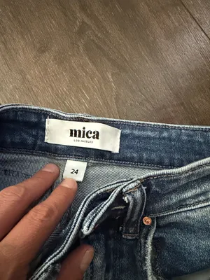 Mica Mid Wash Distressed Straight-Leg Jeans - Blue 24 thumbnail 2