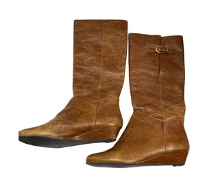 Steven by Steven VTG brown wms brown leather riding Equest boots Sz 8M SKU 9799 thumbnail 1