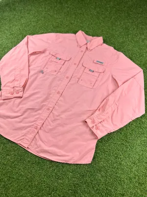 Columbia Sportswear pink long sleeve button up Shacket thumbnail 6