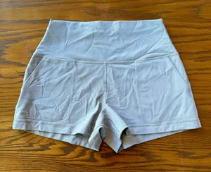 Light Gray Lululemon Shorts Size 6  thumbnail 1