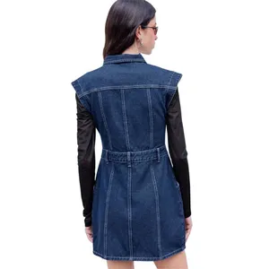 Modcloth NWT Cider Denim Sleeveless Button Down Mini Dress Medium / 6 thumbnail 2
