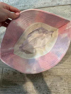 Kava Culture "Drink Love" Tie-Dye Pink and Purple Bucket Hat thumbnail 3