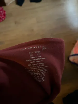 Free People Long Sleeve Dark Red Maroon Top thumbnail 3