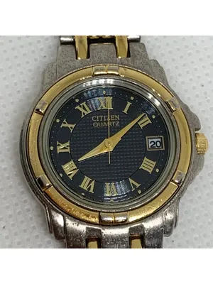 Citizen women’s watch vintage two tone date date quartz 6010-s53051 running thumbnail 2