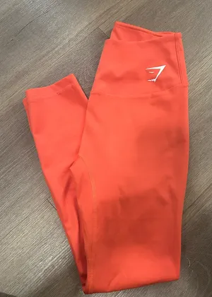 Gymshark Vibrant Coral 7/8 Leggings thumbnail 1