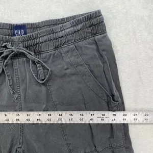 Gap Pants Womens S gray Utility Jogger Tencel Pull On Drawstring‎ Comfy Casual thumbnail 3