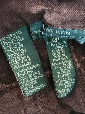 Lauren Ralph Lauren Brown Straight Leg Jeans Size 12 Petite thumbnail 9