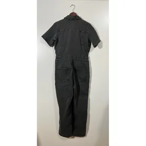 Aerie Denim Jumpsuit in Charcoal Gray Utility Size Large thumbnail 7