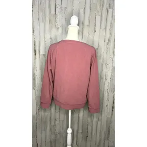 Marc New York Women's Medium Pink Crewneck Pullover Sweater Sweatshirt‎ thumbnail 3