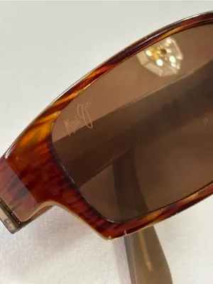Maui Jim Atoll MJ220-10 Tortoise rectangular sunglasses HCL Bronze lenses flawed thumbnail 6