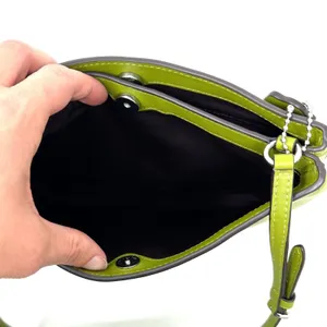 Coach Penelope Shoulder Bag Yellow Green Leather CO952 thumbnail 7