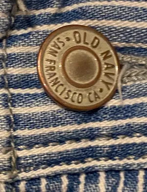 Old Navy Denim Striped Mini Skirt thumbnail 3