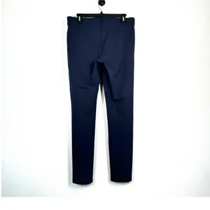 L Petite Short Betabrand Dress Pant Yoga 28.5 Inseam Straight Leg Navy Comfort thumbnail 5