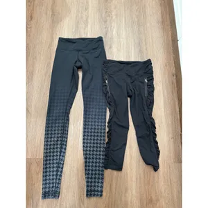 Lululemon Houndstooth Align Leggings Black Gray Women's Size 2 Athleisure‎ thumbnail 3