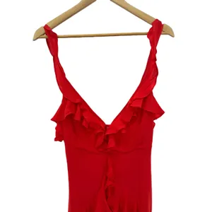 NWT Dress Forum‎ Los Angeles Red Ruffle Mini Dress Party Cocktail Size M thumbnail 2