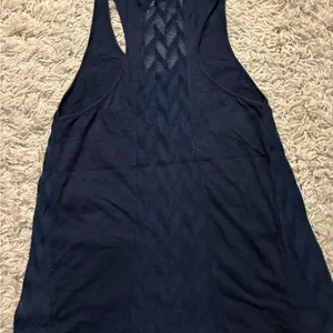Lucky Brand Navy Racerback Sleeveless Top Size M thumbnail 4