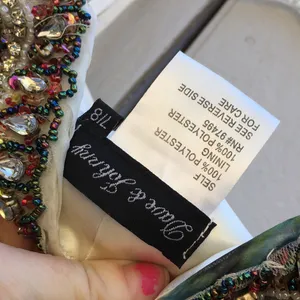 Dave & johnny Floral Sequin prom dress thumbnail 5
