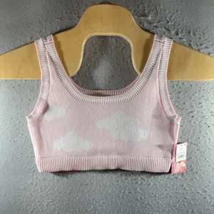 1596 | NWT Megan Moroney Cloud 9 Pink‎ Knit Lounge Set Shorts XXL thumbnail 2