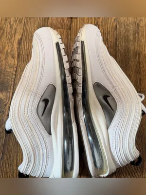 Nike Air Max 97 Summit White Black Women's Size 9 NO INSOLES 921733-103 thumbnail 4