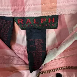 Ralph by Ralph Lauren Womens Sz 0 St Barts Hilite Plaid Pink Capri Pants Y2K thumbnail 10