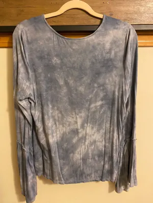 American Eagle Outfitters Soft & Sexy Light Blue Long Sleeve Top thumbnail 2