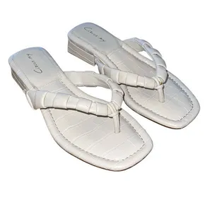 Circus NY By Sam Edelman Womens Croc Embossed Jacinda Flipflop Sandal Ivory Sz 7 thumbnail 2