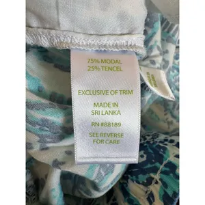 Lilly Pulitzer Piper Island Jogger Pants Sparkling Blue Hook Up Size Medium thumbnail 7