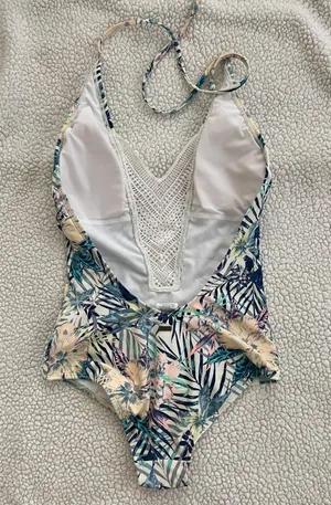 Roxy One Piece Halter Low Back Swimsuit thumbnail 3