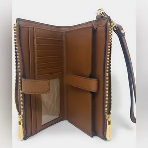 EUC Michael Kors Tan Leather Jetset Wristlet thumbnail 2