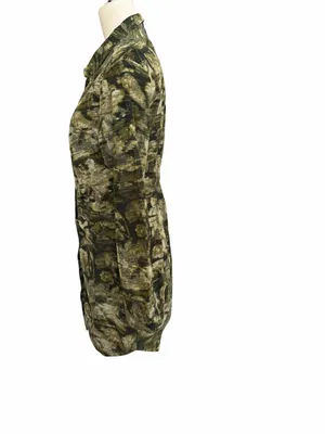 Pilcro Anthropologie ruched camo abstract print‎ dress size 8 thumbnail 6
