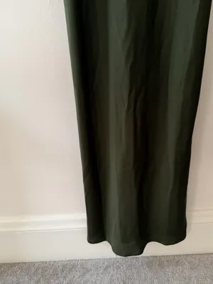 NWT Park & Fifth Albright Dress in Dark Olive Satin Size Small Bridesmaid Maxi thumbnail 5