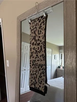 Calvin Klein Beige Cheetah Print Scarf NWOT One Size thumbnail 3